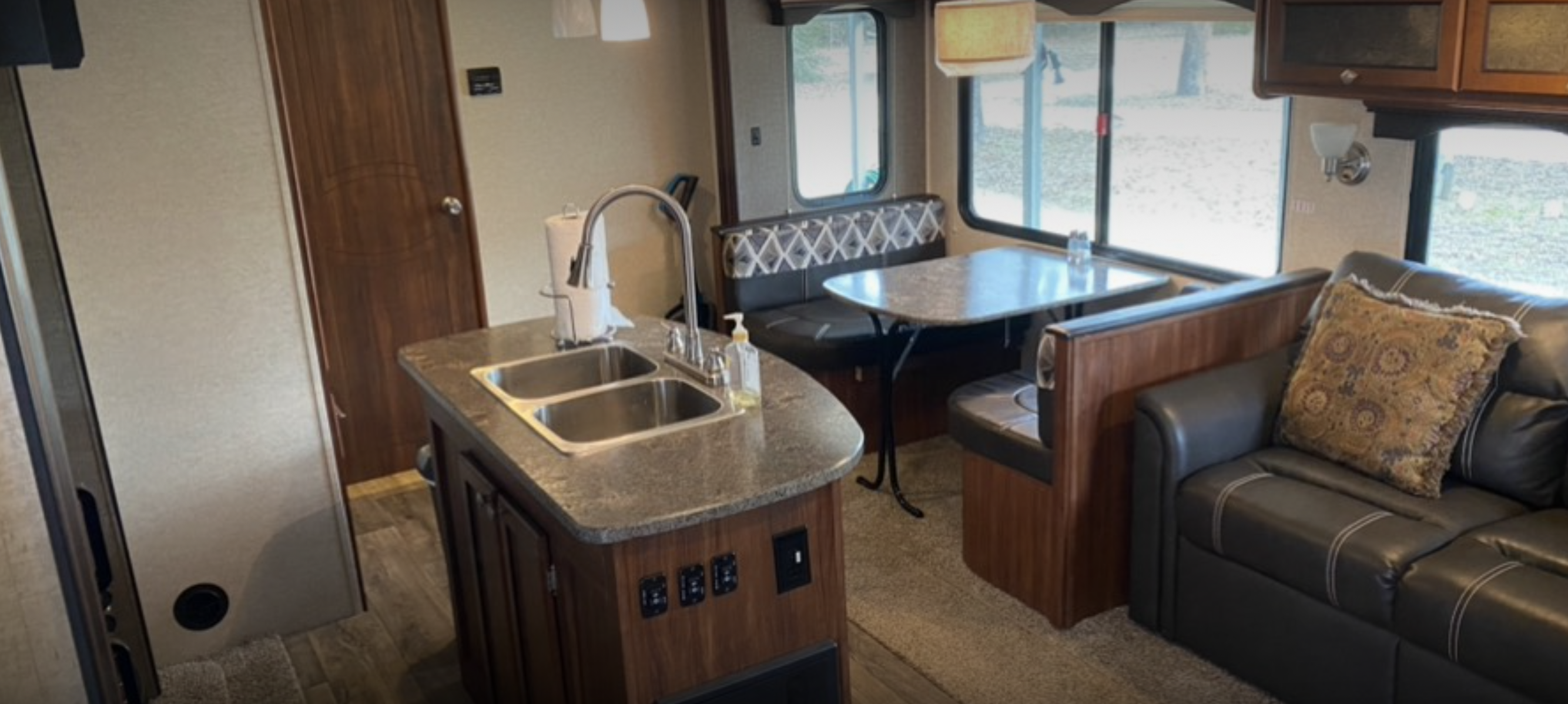 Inside view of rv living area